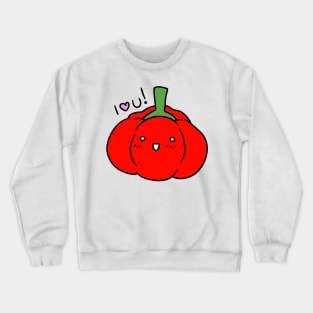 I love You - Red Bell Pepper Crewneck Sweatshirt